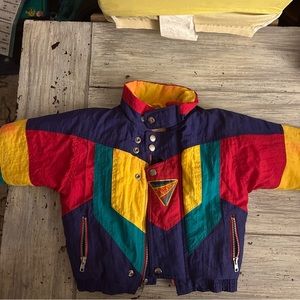 Vintage colorblock coat